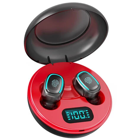 HAPPYSHOPPING Casque D'ecoute Sans Fil True BT 5.0 Mini Ecouteurs Anti-transpiration Casque De Sport Ecouteurs Intra-auriculaires Avec Etui De Chargement Pour Batterie Affichage Numerique De La Batterie, Modele: Rouge 3 HAPPYSHOPPING Casque D'ecoute Sans Fil True BT 5.0 Mini Ecouteurs Anti-transpiration Casque De Sport Ecouteurs Intra-auriculaires Avec Etui De Chargement Pour Batterie Affichage Numerique De La Batterie, Modele: Rouge