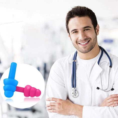 DEVENIRRICHE 5 Paires De Bouchons D'oreilles Pour Enfants Anti-bruit Réutilisables Pour Dormir Et Nager, Bleu 5 DEVENIRRICHE 5 Paires De Bouchons D'oreilles Pour Enfants Anti-bruit Réutilisables Pour Dormir Et Nager, Bleu – Image 3