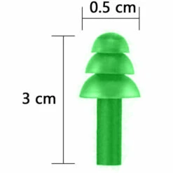 DEVENIRRICHE 5 Paires De Bouchons D'oreilles Pour Enfants Anti-bruit Réutilisables Pour Dormir Et Nager, Vert -Protection auditive et tête Soldes 2022 41659016 5