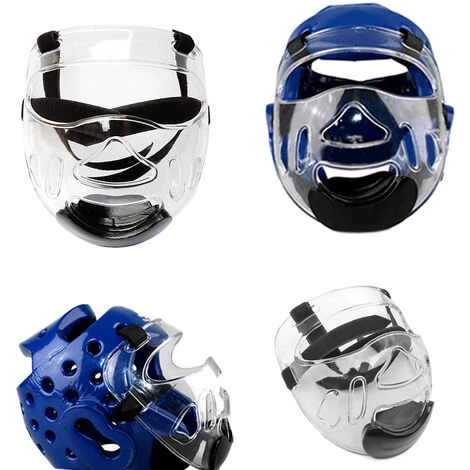 HAPPYSHOPPING Casque De Boxe Guard Clear Face Guard Casque De Protection Amovible Et Resistant Aux Chocs, Modele: Transparent Et Noir 6 HAPPYSHOPPING Casque De Boxe Guard Clear Face Guard Casque De Protection Amovible Et Resistant Aux Chocs, Modele: Transparent Et Noir – Image 4