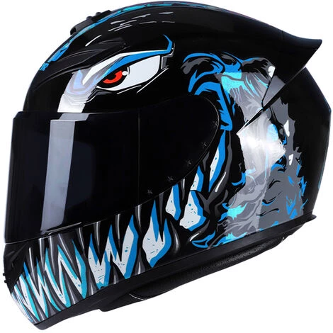 HAPPYSHOPPING Casque De Moto Integral Rapid Street Casque Unisexe Adulte Cool Rider Equipment Four Seasons New Street Touring Casque De Moto, Modele: Bleu Style C Taille XL 3 HAPPYSHOPPING Casque De Moto Integral Rapid Street Casque Unisexe Adulte Cool Rider Equipment Four Seasons New Street Touring Casque De Moto, Modele: Bleu Style C Taille XL