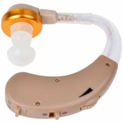 JECPP Appareils Auditifs Amplificateur De Son Alimente Par Batterie Dispositif D'amelioration De L'audition Dans L'oreille Avec Cuillere A Cire D'oreille Etui De Rangement Pour Brosse De Nettoyage Pour Adultes Et Personnes AgeesKaki, Modele:Kaki - Modele: -Protection auditive et tête Soldes 2022 42450343 3