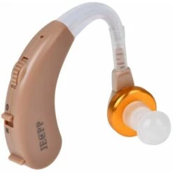 JECPP Appareils Auditifs Amplificateur De Son Alimente Par Batterie Dispositif D'amelioration De L'audition Dans L'oreille Avec Cuillere A Cire D'oreille Etui De Rangement Pour Brosse De Nettoyage Pour Adultes Et Personnes AgeesKaki, Modele:Kaki - Modele: -Protection auditive et tête Soldes 2022 42450343 5