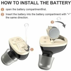 HAPPYSHOPPING Mini Appareil Auditif Invisible Pour Oreille Interne CIC Digital Volumes Amplificateur De Son ReglableNoir, Modele:Noir - Modele:Noir -Protection auditive et tête Soldes 2022 42450690 5