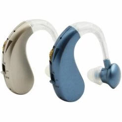 HAPPYSHOPPING Amplificateur Auditif Numerique GE-T10 Amplificateur De Son Rechargeable USB Protheses Auditives Autonomie De 35 Heures Avec Adaptateur 4 Embouts En Silicone Et Brosse De Nettoyage BlueBlue EU Plug, Modele: Blue EU Plug - Modele:Bleu EU Plug