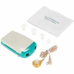 HAPPYSHOPPING Amplificateur De Son D'aide Auditive De Poche Pour Les Pertes Auditives Severes Volume Vocal Reglable Avec Des Bouchons D'oreille