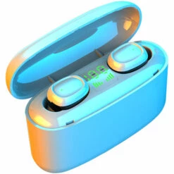 ASUPERMALL Mr-G5S Bt Ecouteurs Vrais Ecouteurs Sans Fil Touch Casque De Controle Touch Avec Mic Dispositif De Sortie Usb Banque D'Alimentation, Blanc