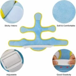 ELLE Casque Sécurité Bébé Casque De Protection Anti Choc Sécurité Domestique Réglable Coton Éponge Motif Cartoon Pour Enfant 6 Mois - 5 Ans (Bleu) -Protection auditive et tête Soldes 2022 44501374 5