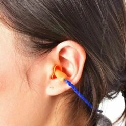 BRIDAY 20 Paires Bouchons D'oreille Avec Cordon Réutilisables Bouchons D'oreille En Silicone Du Sommeil Bouchons(Bleu) -Protection auditive et tête Soldes 2022 44928849 3