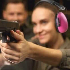 TINOR Casque Antibruit Rose - Protection Sécurité Auditive Réduction De Bruit, Adapté Pour Enfant Et Adulte Pour Stand De Tir, Chasse, Travail Du Bois Et Tonte -Protection auditive et tête Soldes 2022 45809953 3