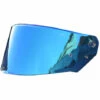 ASUPERMALL Moto Haute Transparence Casques Lentille Mode Pare-Brise Resistant Aux Uv Housse De Protection Remplacement Pour Ff320 328 353 800, Bleu Transparent - Transparent Blue