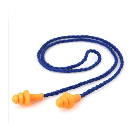 ELLE 20 Paires Bouchons D'oreille Avec Cordon Réutilisables Bouchons D'oreille En Silicone Du Sommeil Bouchons D'oreille Suppression Du Bruit De Bouchons Pour La Protection Auditive (Bleu) 7 ELLE 20 Paires Bouchons D'oreille Avec Cordon Réutilisables Bouchons D'oreille En Silicone Du Sommeil Bouchons D'oreille Suppression Du Bruit De Bouchons Pour La Protection Auditive (Bleu) – Image 5