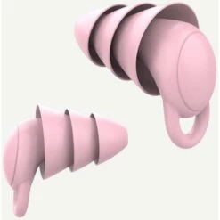 ELLE Bouchon D'oreille En Silicone Pour La Suppression Du Bruit De Sommeil, Boule Quies Pour Le Sommeil Réutilisable Souple, Structure Parapluie à Trois Couches Boules Quies Nager Ronfler Rose -Protection auditive et tête Soldes 2022 46567149 5