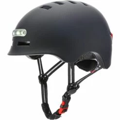 TANABATA Skateboard Et BMX Casque De Vélo Pour Enfants Et Adultes Casque Trottinette Electrique.Casque De Vélo De Lumière LED Casque De Vélo Planche à Roulettes électrique Roue De Casque