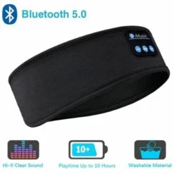 GUAZHUNIFR Bandeau Bluetooth Cadeau Homme - Cadeau Homme Original Bandeau Écouteur De Musique Masque De Nuit, Idee Cadeau Femme Bandeau Bluetooth Dormir Masque Yeux, Guazhuni -Protection auditive et tête Soldes 2022 47740728 3