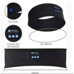 GUAZHUNIFR Bandeau Bluetooth Cadeau Homme - Cadeau Homme Original Bandeau Écouteur De Musique Masque De Nuit, Idee Cadeau Femme Bandeau Bluetooth Dormir Masque Yeux, Guazhuni -Protection auditive et tête Soldes 2022 47740728 4