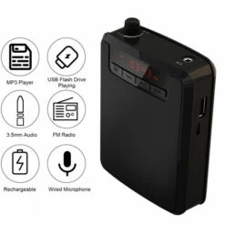 ASUPERMALL Amplificateur Vocal Portable Amplificateur De Vioce Rechargeable Avec Casque De Microphone Cable Et Ceinture Pour L'Enseignement De La Formation De Chant, Noir 9 ASUPERMALL Amplificateur Vocal Portable Amplificateur De Vioce Rechargeable Avec Casque De Microphone Cable Et Ceinture Pour L'Enseignement De La Formation De Chant, Noir -Protection auditive et tête Soldes 2022 47934268 3