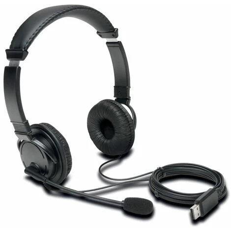 Kensington Casque Audio Hi-Fi USB Avec Microphone - Noir 4 Kensington Casque Audio Hi-Fi USB Avec Microphone - Noir – Image 2