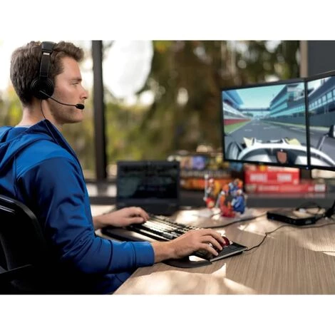 Kensington Casque Audio Hi-Fi USB Avec Microphone - Noir 5 Kensington Casque Audio Hi-Fi USB Avec Microphone - Noir – Image 3