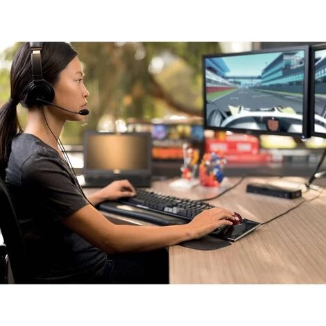 Kensington Casque Audio Hi-Fi USB Avec Microphone - Noir 6 Kensington Casque Audio Hi-Fi USB Avec Microphone - Noir – Image 4