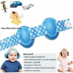 Betterlife Bébé Cache-oreilles Casque Anti Bruit Enfant Protection Auditive Bébé Casque Pliable Réglable Confortable Protection Bruit Bébé De 3 Mois à 2 Ans（1 Pcs） -Protection auditive et tête Soldes 2022 48585495 3