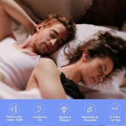 ILOVEMILAN Bouchons D'oreilles Pour Dormir Bouchons D'oreilles Antibruit Bouchons D'oreilles En Silicone Super Doux Avec 6 Paires D'embouts -Protection auditive et tête Soldes 2022 48882580 3