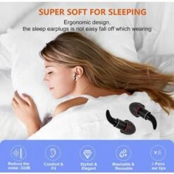 ILOVEMILAN Bouchons D'oreilles Pour Dormir Bouchons D'oreilles Antibruit Bouchons D'oreilles En Silicone Super Doux Avec 6 Paires D'embouts(noir) 9 ILOVEMILAN Bouchons D'oreilles Pour Dormir Bouchons D'oreilles Antibruit Bouchons D'oreilles En Silicone Super Doux Avec 6 Paires D'embouts(noir) -Protection auditive et tête Soldes 2022 48882581 3