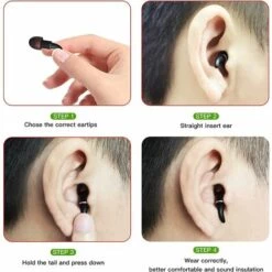 ILOVEMILAN Bouchons D'oreilles Pour Dormir Bouchons D'oreilles Antibruit Bouchons D'oreilles En Silicone Super Doux Avec 6 Paires D'embouts(noir) 10 ILOVEMILAN Bouchons D'oreilles Pour Dormir Bouchons D'oreilles Antibruit Bouchons D'oreilles En Silicone Super Doux Avec 6 Paires D'embouts(noir) -Protection auditive et tête Soldes 2022 48882581 4