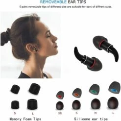 ILOVEMILAN Bouchons D'oreilles Pour Dormir Bouchons D'oreilles Antibruit Bouchons D'oreilles En Silicone Super Doux Avec 6 Paires D'embouts(noir) 11 ILOVEMILAN Bouchons D'oreilles Pour Dormir Bouchons D'oreilles Antibruit Bouchons D'oreilles En Silicone Super Doux Avec 6 Paires D'embouts(noir) -Protection auditive et tête Soldes 2022 48882581 5