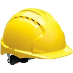 JSP Casque De Chantier EVO3 Réglage A Vis EN 397, Jaune