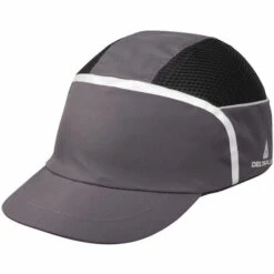 Casquette De Protection Delta Plus, 52 - 65cm De Tour De Tête, Coton, Polyester, Coton, PET, Noir, Gris ( Prix Pour 1 )