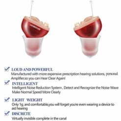 M-E Mini CIC Prothèses Auditives Invisibles T23 CIC Digital - 4 Canaux, 8 Bandes, Amplificateur De Son Intelligent Pour Personnes Âgées -Protection auditive et tête Soldes 2022 50818112 5