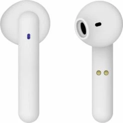 Vivanco Urban Pair Écouteurs Intra-auriculaires Bluetooth Blanc Noise Cancelling Micro-casque, Volume Réglable, Magnéti