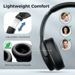 Mpow H19 PRO Casque Supra-auriculaire Bluetooth, Filaire Noir Noise Cancelling 9 Mpow H19 PRO Casque Supra-auriculaire Bluetooth, Filaire Noir Noise Cancelling -Protection auditive et tête Soldes 2022 51150108 4