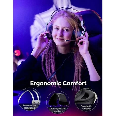 Mipow EG3 Pro Gaming Micro-casque Supra-auriculaire Filaire 7.1 Surround Noir Suppression Du Bruit Du Microphone Mise E 5 Mipow EG3 Pro Gaming Micro-casque Supra-auriculaire Filaire 7.1 Surround Noir Suppression Du Bruit Du Microphone Mise E – Image 3