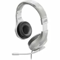 SpeedLink RAIDOR Gaming Micro-casque Supra-auriculaire Filaire Stereo Camouflage, Blanc Télécommande, Volume Réglable,