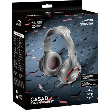 SpeedLink CASAD Gaming Micro-casque Supra-auriculaire Filaire Stereo Noir Volume Réglable 4 SpeedLink CASAD Gaming Micro-casque Supra-auriculaire Filaire Stereo Noir Volume Réglable – Image 2