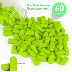 VERSAILLESFR Bouchons D’Oreilles, Bouchon D’Oreilles Anti Bruit 35.5 DB, Boule Quies Pour Dormir En Mousse Souple, Boule Quies Reutilisable Protection Auditive Pour Sommeil, Travail, Voyage - 60 Pairs, Versailles