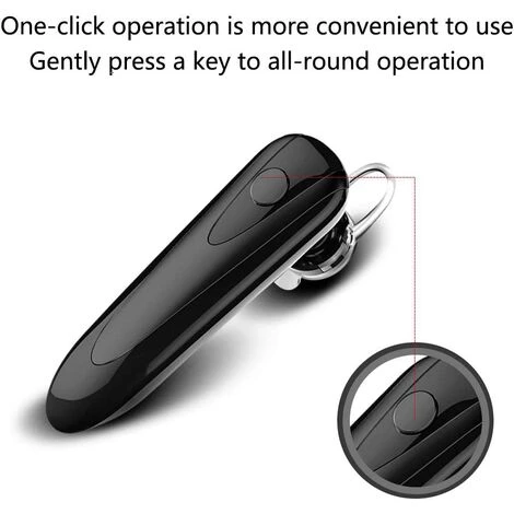 ZHUOXUAN Oreillette Bluetooth V5.0 Sans Fil Appel 24 Heures Sur 24 Casque D'entreprise Mains Libres Avec Microphone Antibruit Compatible Avec IPhone Samsung Android Driver Truck Driver 4 ZHUOXUAN Oreillette Bluetooth V5.0 Sans Fil Appel 24 Heures Sur 24 Casque D'entreprise Mains Libres Avec Microphone Antibruit Compatible Avec IPhone Samsung Android Driver Truck Driver – Image 2