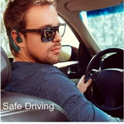 ZHUOXUAN Oreillette Bluetooth Casque Sans Fil 5.0 Écouteurs Mains Libres 20 Heures De Lecture Écouteurs Antibruit Avec Micro Compatible Oreille Gauche Ou Droite Téléphones Portables Android Voiture Camionneur Bureau De Chauffeur (Gris) -Protection auditive et tête Soldes 2022 51453967 4