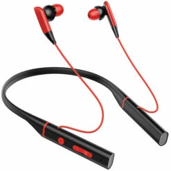 ZHUOXUAN Casque Bluetooth, écouteurs Intra-auriculaires Sans Fil, Bluetooth 5.0.25 Heures De Lecture Avec Petit étui De Chargement, Rouge