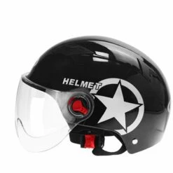 ZHUOXUAN Casque De Vélo Adulte Pour Hommes Et Femmes,Casque Harley Avec Lumière Arrière USB Rechargeable Et Lunettes Magnétiques Pour Hommes Et Femmes