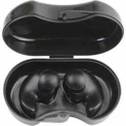 SUPERSELLER Protection Auditive Bouchons D'oreille De Natation Bouchons D'oreille De Natation En Silicone Réutilisables Imperméables Bouchons D'oreille De Natation Pour Adultes Pour La Douche, Le Bain, Le Surf, La Plongée En Apnée, Noir - Noir