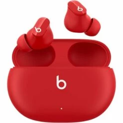CADEAUX Véritables écouteurs Sans Fil à Suppression De Bruit - Compatible Avec Apple Et Android, Microphone Intégré, Indice IPX4, écouteurs Résistants à La Sueur, Casque Bluetooth De Classe - Rouge