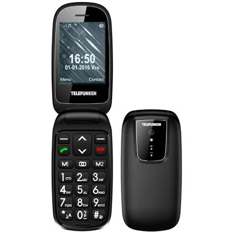 Téléphone Portable Senior Telefunken TM 320 IZY Noir - Noir 4 Téléphone Portable Senior Telefunken TM 320 IZY Noir - Noir – Image 2