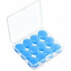 ALMI Bouchons D'Oreille En Silicone, 12 Pièces, Réutilisables, Antibruit, Couchage Bouchons Doreilles, Son Blocage Bouchons Doreilles Pour Sommeil, Concerts, Apprendre