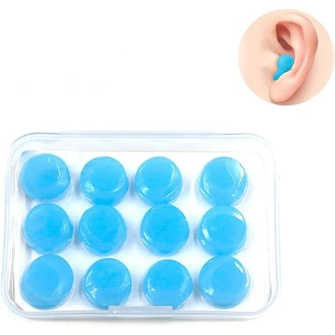 ALMI Bouchon D'Oreille, 6 Paires Boule Quies En Silicone Quies Moulables, Réutilisables Pour Sommeil Suppression Du Bruit Dormir Natation Ronflement (Bleu) 3 ALMI Bouchon D'Oreille, 6 Paires Boule Quies En Silicone Quies Moulables, Réutilisables Pour Sommeil Suppression Du Bruit Dormir Natation Ronflement (Bleu)