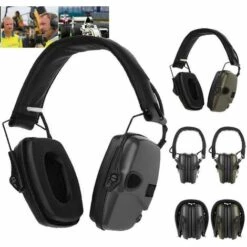 Casque De Protection Auditive électronique Tactical Slim Pour Tir Aux Armes Réduction Du Bruit Casque Antibruit Tactique De Chasse En Plein Air Pliable Casque De Protection Auditive Macaron -Protection auditive et tête Soldes 2022 52778350 4