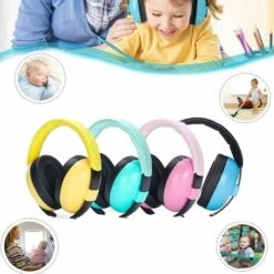 Casque Anti Bruit Bébé Casque Protecteurs D'oreilles Auditives Protection Auditive Réglable - Réduction Du Bruit Pour Enfants De 0 à 3 Ans Protection Auditive（jaune）Macaron -Protection auditive et tête Soldes 2022 52778355 3