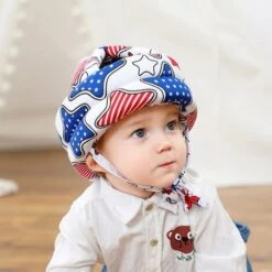 Casque Anti-collision 360° Pour Bébé Fontainebleau- Protection De La Tête - Anti-chocs - Chapeau De Protection Pour Bébé - En Coton - Réglable - 6 à 60 Mois -Protection auditive et tête Soldes 2022 52884113 4